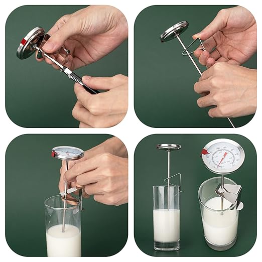 Candy Thermometer Cooking Thermometer with Instant Read Dial Meat Thermometer for Cooking Candy Deep Fry Oven by AikTryee
