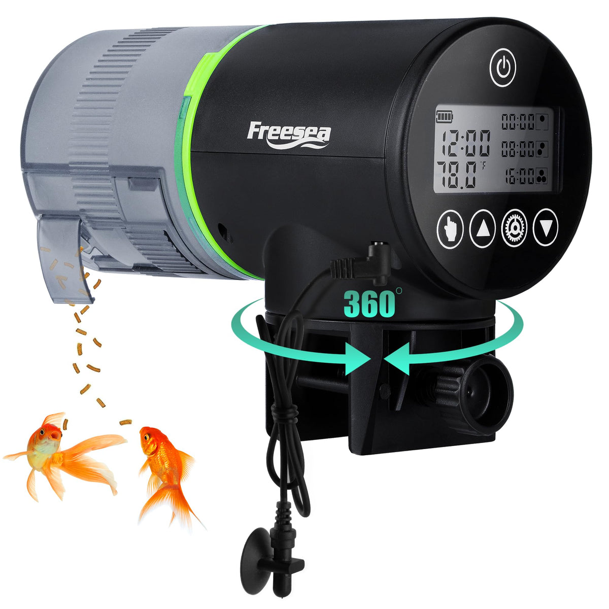 FREESEA Aquarium Automatic Fish Feeder: Programmable Dispenser