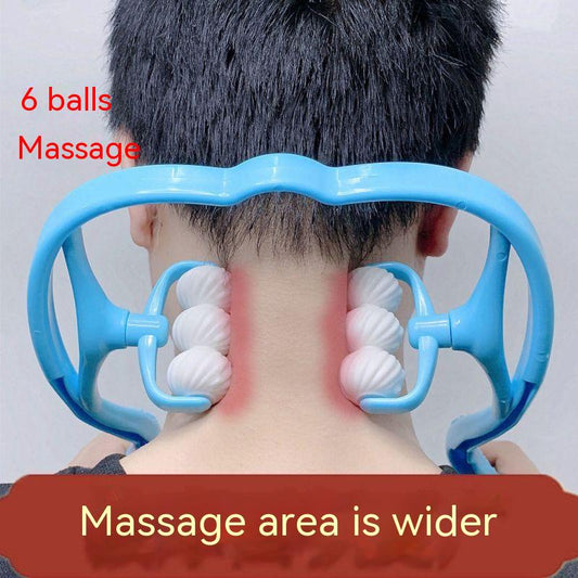 6 Wheel Dual Pressure Point Cervical Neck Massager