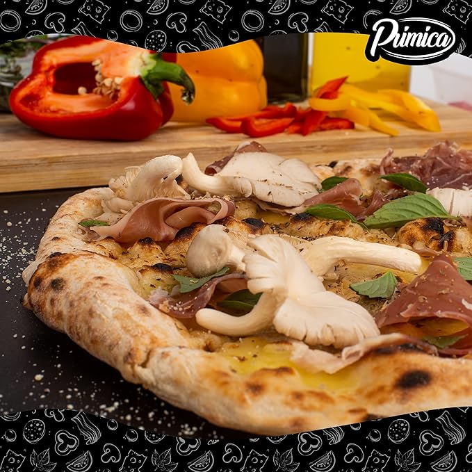 Primica Pizza Steel XL for Oven & Grill,16"x13.4", The Ultimate Crust Game Changer, Perfect for Oven Baked Pizza with higher Conductivity, Premium Baking Alternative to Pan and Stone