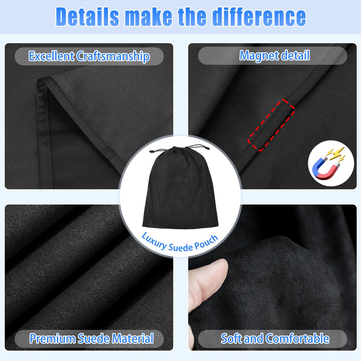 ZATOOTO Magnetic Car Window Shades 4PCS, Car Window Covers Ultimate Privacy