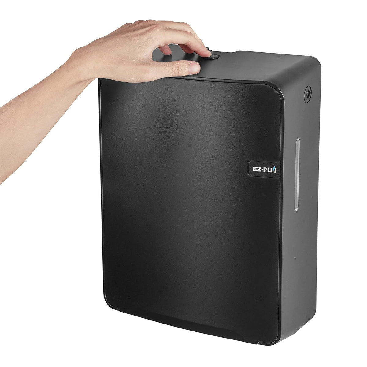 EZbrnd Wall Mount MULTIFOLD Paper Towel Dispenser for Kitchen/Bathroom/Office/RV/Airbnb, Black, 3300B-EZ