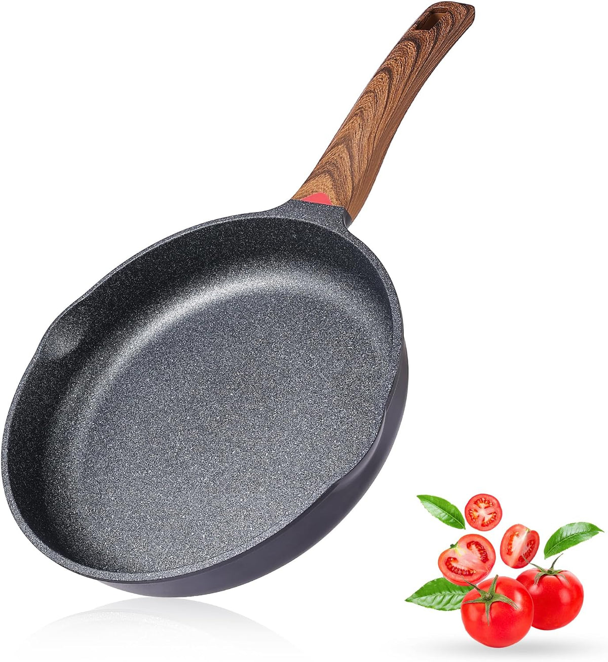 Vinchef Nonstick Frying Pan Anti Scratch,12.5 Inch Skillet Cast Aluminum Cookware, Induction Compatible