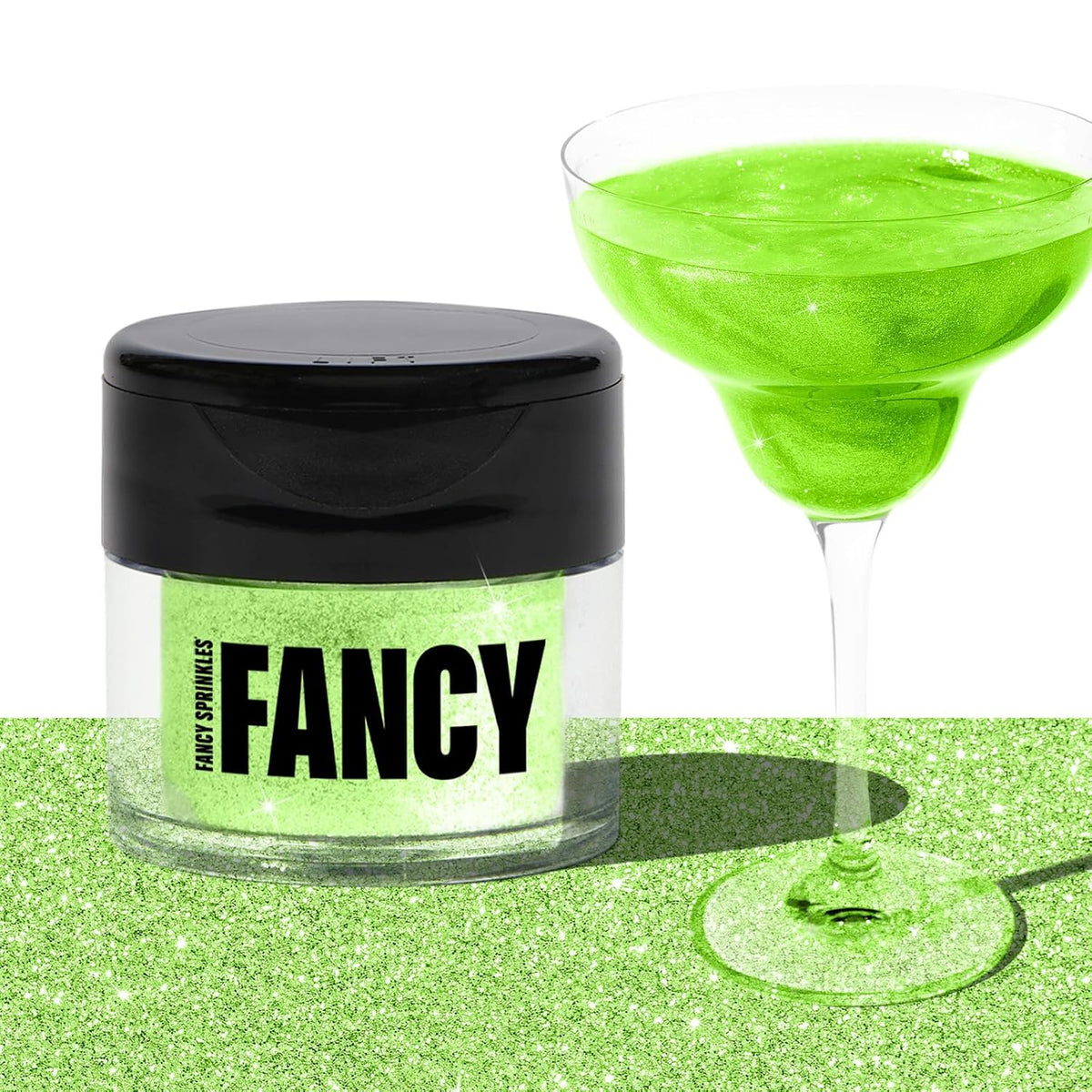 Fancy Sprinkles Limited Edition Halloween Peridot Green Premium Edible Glitter, 100% Edible Glitter for Sparkling Food & Drinks No Taste or Texture (4gm)