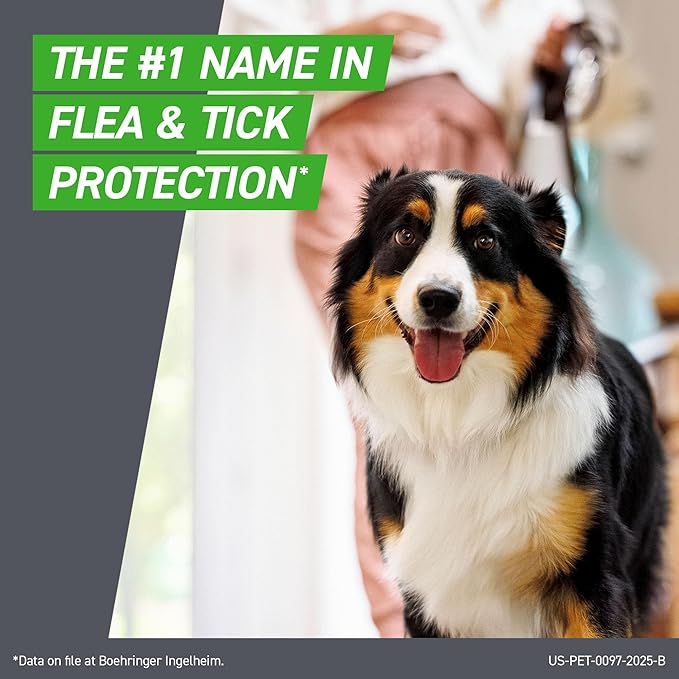 FRONTLINE Plus Flea and Tick Treatment for Large Dogs Up to 45 to 88 lbs. 3 Treatments