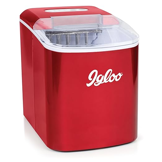 Igloo 26-lb Automatic Electric Countertop Ice Maker - 9 Cubes in 7 Mins, with Scoop and Basket