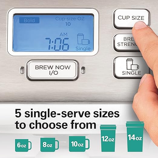 Hamilton Beach FlexBrew Trio 2-Way Coffee Maker, Compatible with K-Cup Pods or Grounds, Combo, Single Serve & Full 12 Cup Coffee Pot, White, Fast Brewing, Removeable Reservoir