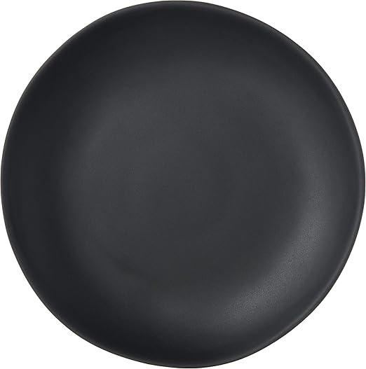 Carlisle FoodService Products Ridge Reusable Plate Salad Plate, Rimless Plate for Home and Restaurant, Melamine, 9 Inches, Slate