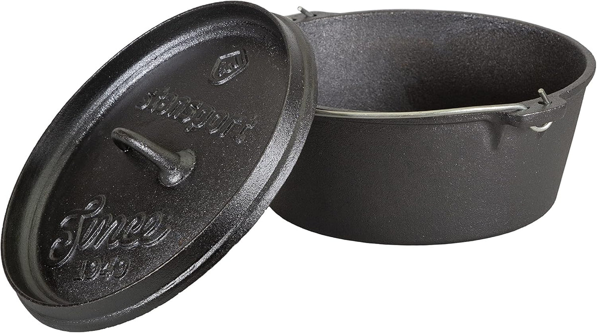Stansport Pre-Seasoned Cast Iron Dutch Oven