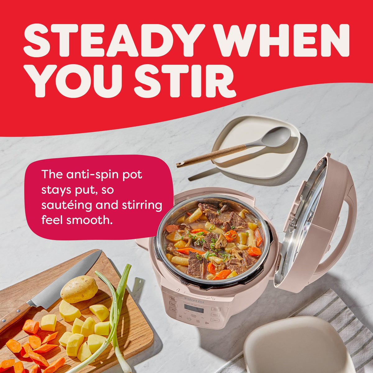Instant Pot Rio Mini 4 Qt 7-in-1 Electric Pressure Cooker, Rosewater Pink