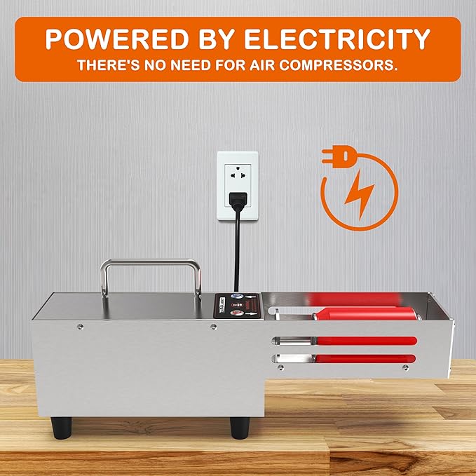Electric Can Crusher for 16 Oz/12 Oz Cans, Desktop Aluminum Can Crusher, Portable Can Compressor, Automatic Discharge, Stainless Steel Construction, Sturdy and Durable, No Assembly Required