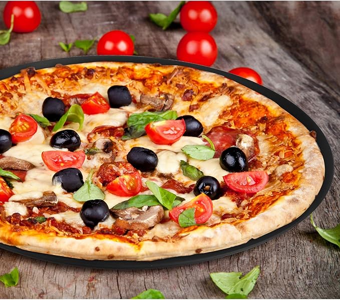 Beasea Pizza Pan 8.5 Inch, Perforated Pizza Pan with Holes, Aluminum Alloy Round Vented Pizza Pans Heavy Duty Pizza Crisper Pan Pizza Baking Tray Bakeware for Home Restaurant Kitchen Air Fryer