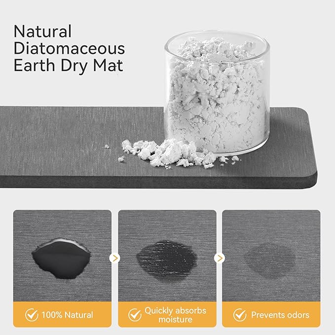 Yofidra Sponge Holder for Kitchen Organizer: Sink Caddy with Instant Drying Stone, Metal Stainless Steel, 9.5" X 3.5" X 5.2" Home Decor Storage and Organization Accessories