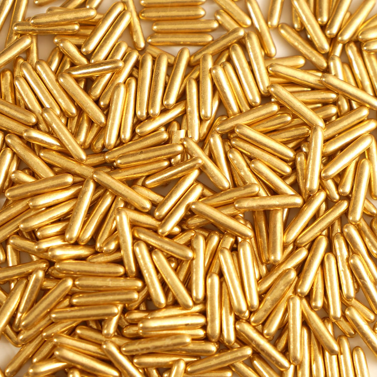 Gold Sprinkles, Metallic Rods Candy, Gold Rods Sugar For Baking, Donuts, Cakes, Cupcakes, Cookies, Wedding Party, Holiday, 150g/5.29oz
