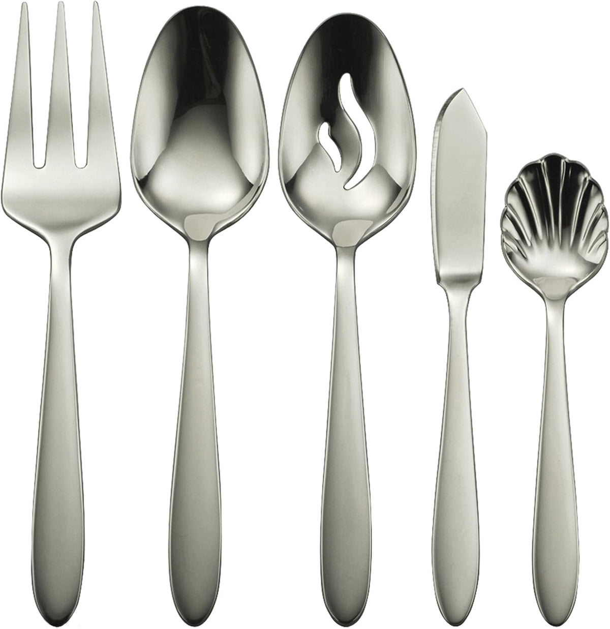 Oneida Mooncrest 65-Piece Flatware Set, Service for 12 Silver