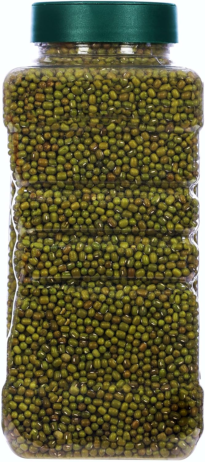 Rani Organic Moong Whole (Whole Mung Beans with Skin) Indian Lentils 32oz (2lbs) 908g PET Jar ~ All Natural | Vegan | Gluten Friendly | NON-GMO | Indian Origin | USDA Certified Organic
