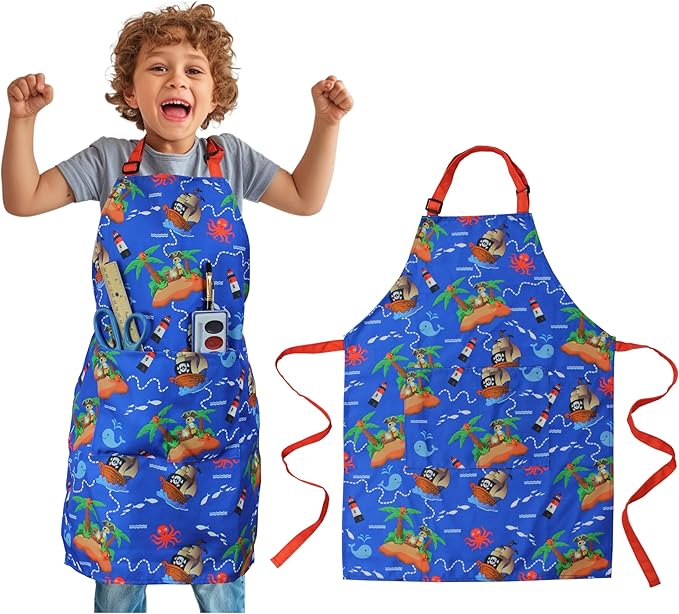 Kids Apron - cooking, gardening, artist, painting, cleaning, baking, pottery, chef, kitchen - gift boys, girls