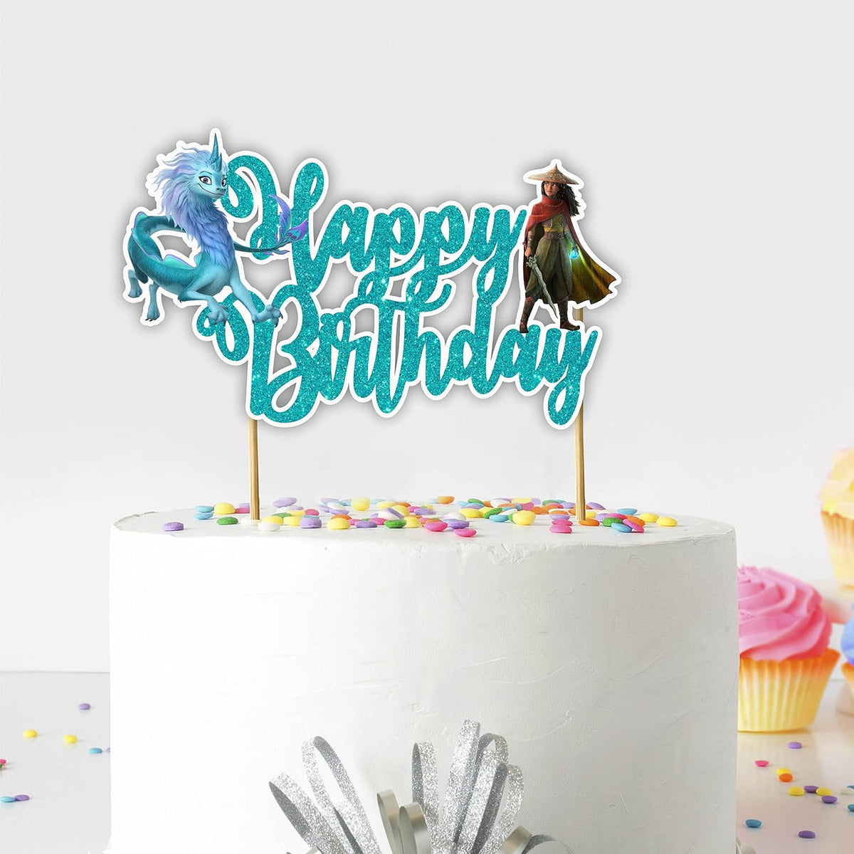 Seyal® Raya and the Last Dragn Happy Birthday cake topper