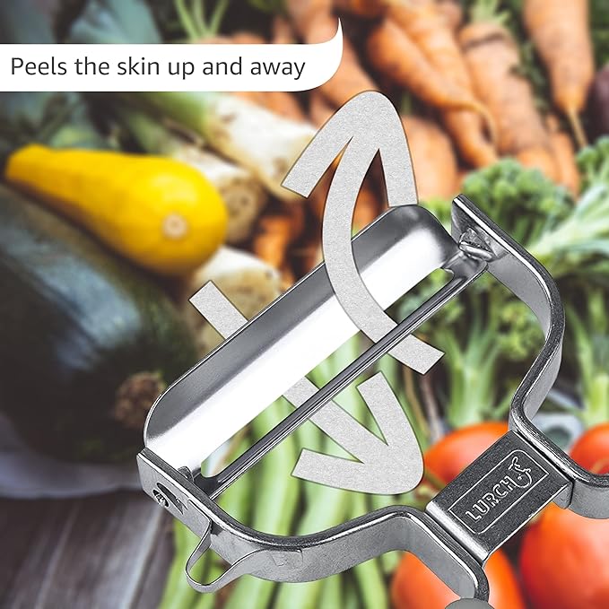 Lurch Germany Asparagus & Stem Vegetables Y Peeler 5.1 x 2.3 Inches / 13 cm x 6 cm - Gray