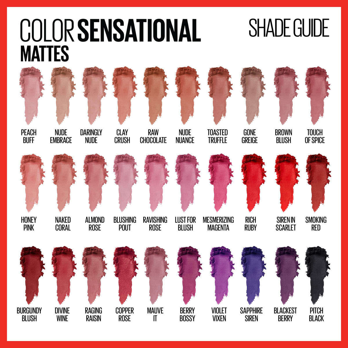 Maybelline Color Sensational Lipstick, Lip Makeup, Matte Finish, Hydrating Lipstick, Nude, Pink, Red, Plum Lip Color, Daringly Nude, 0.15 oz; (Packaging May Vary)