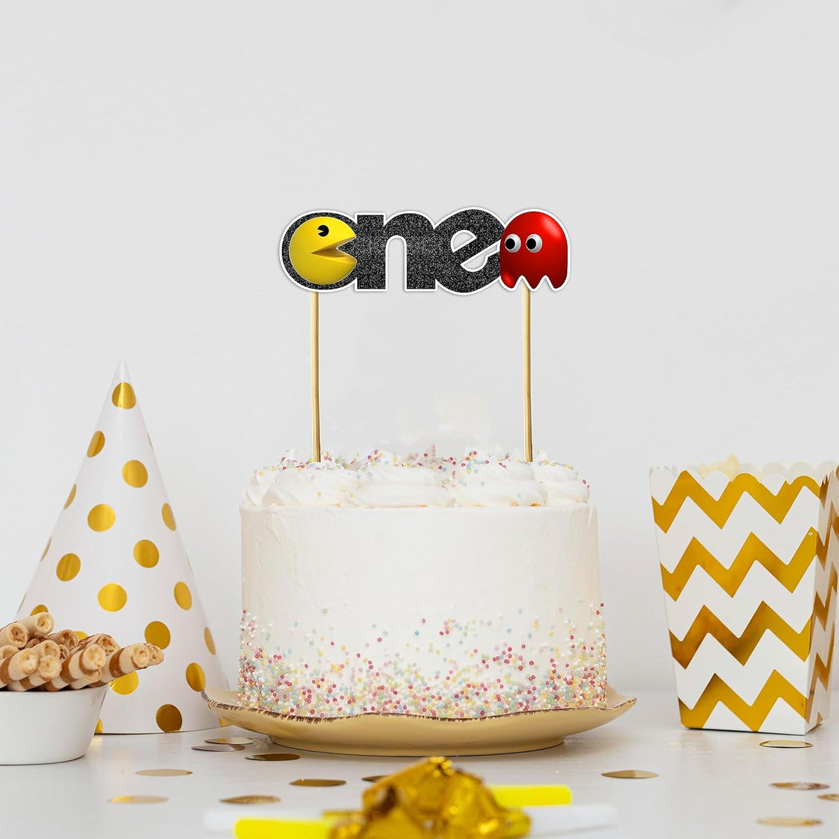 Seyal® Pacmn Ghost One Cake Topper