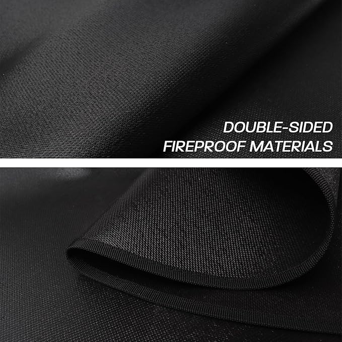 36" Fire Pit Mat for Solo Stove Bonfire, Round Fireproof Under Grill Mats for Outdoor Grill, Portable Camping Stove Mat for Solo Stove Accessories