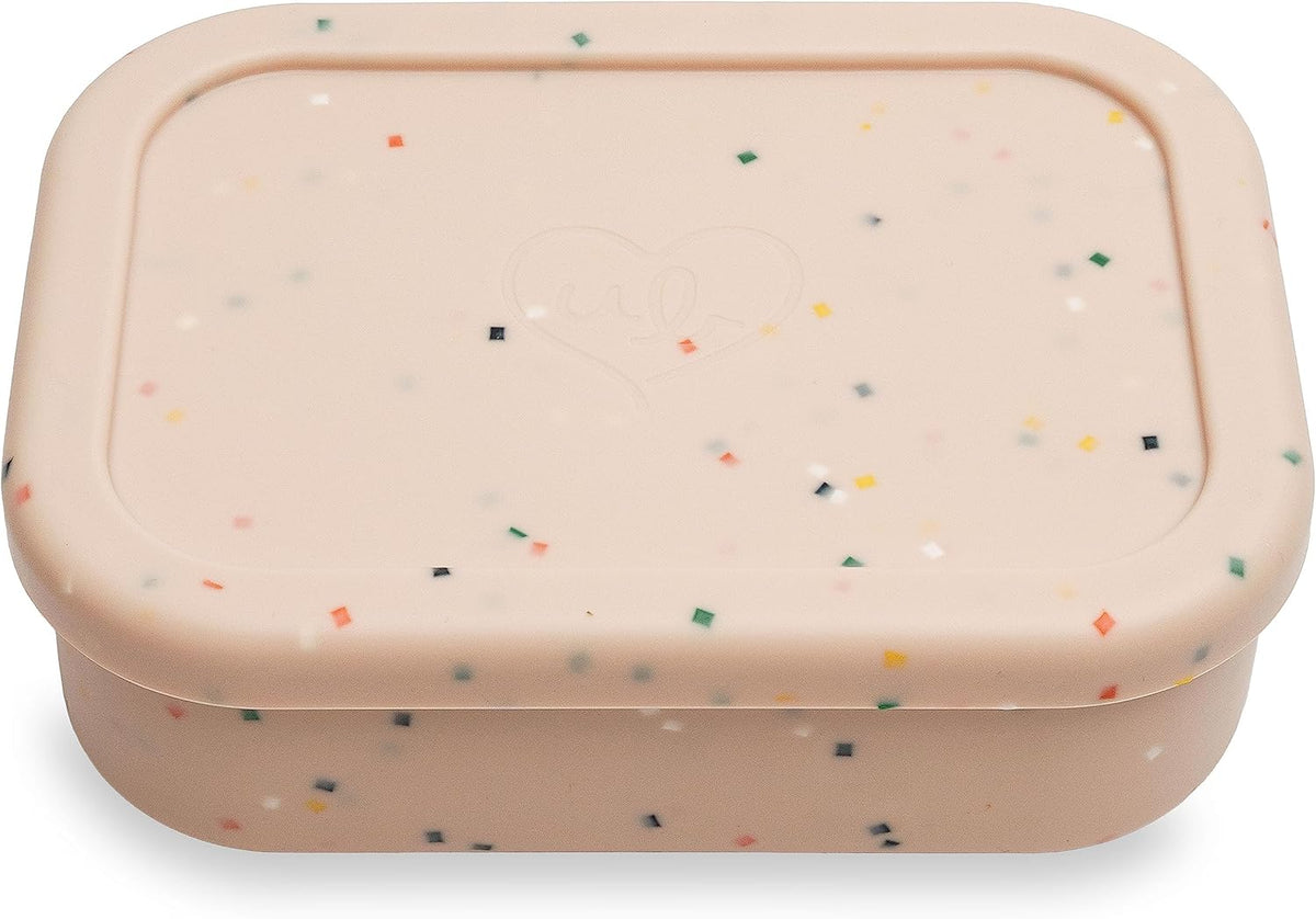 Ullabelle Leak Proof Bento Box Food-Grade Silicone Bento, BPA, Phthalate, Lead, & PVC Free - Bento Lunch Box for Daycare, Kids, & Adults - Leak Resistant Sets With Lids Snack Box Container (Pink)