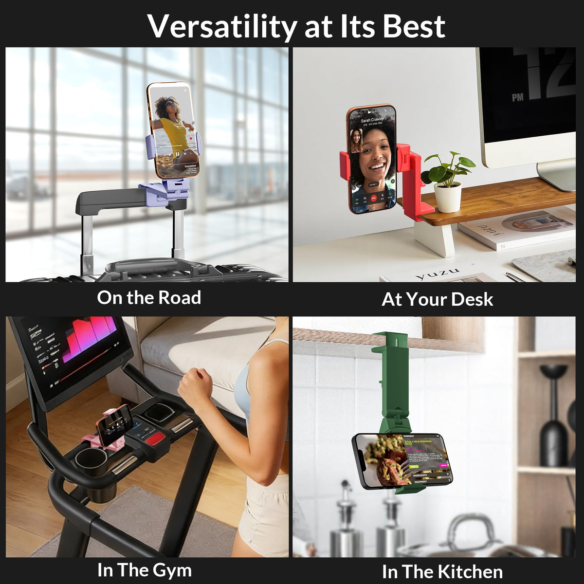 Perilogics Universal Airplane Phone Holder Mount, Plane Travel Essentials