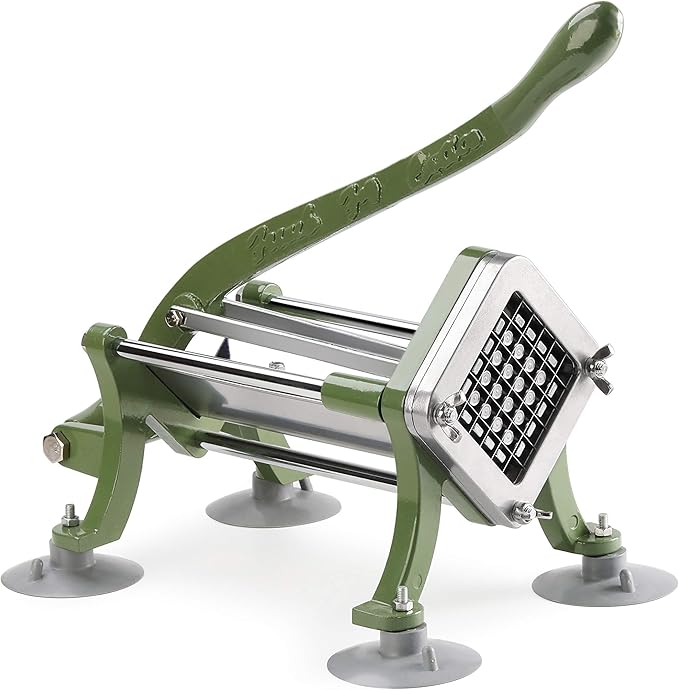 New Star Food Service 42313 Commercial Restaurant French Fry Cutter with Suction Feet, 1/2-Inch