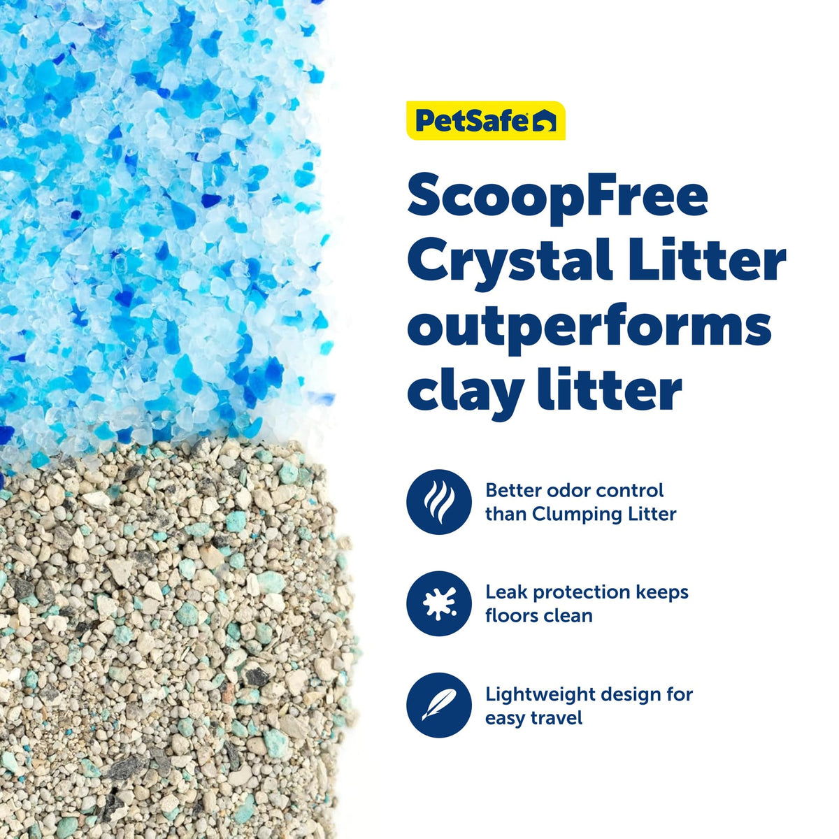 PetSafe Disposable Litter Box, Fresh Scent, 4.3Lb Bag