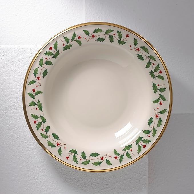 Lenox 146504250 Holiday Soup Bowl, Christmas Dinnerware