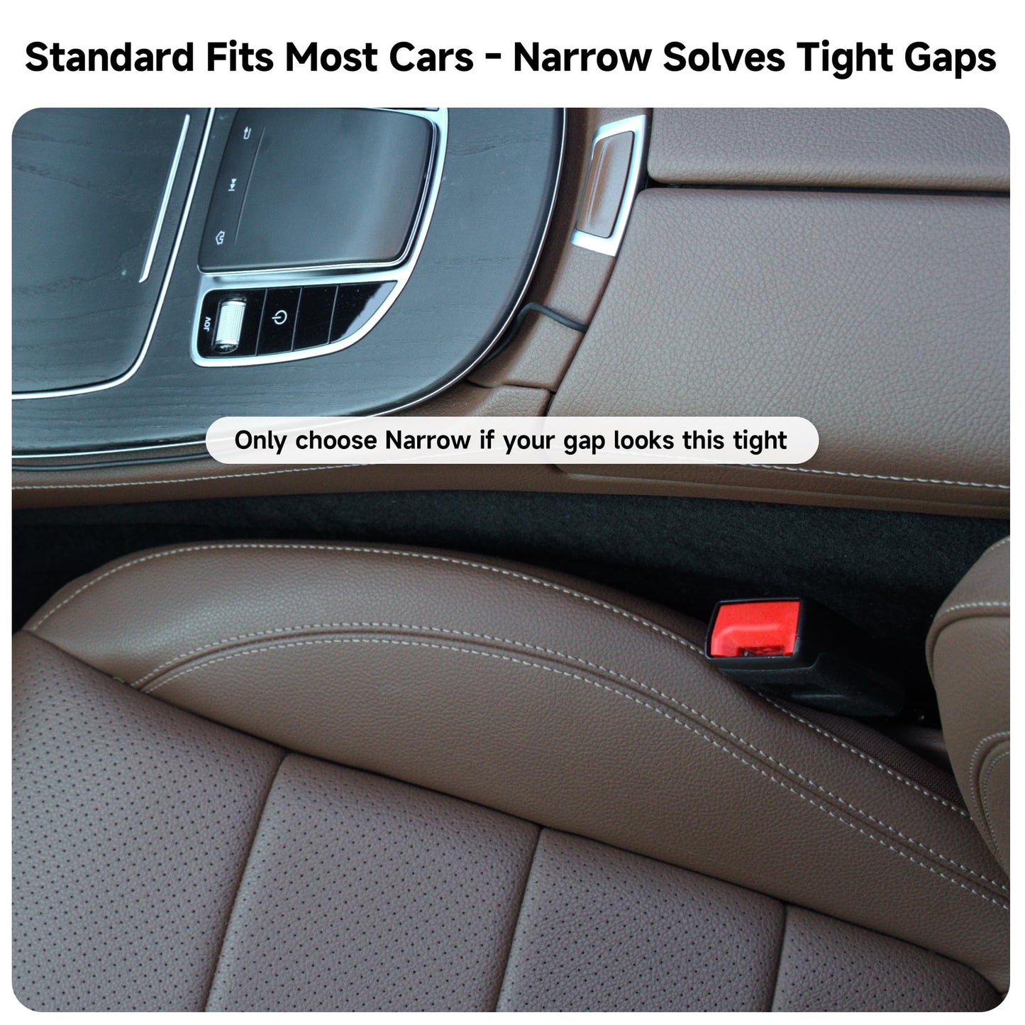 Givifive Car Seat Gap Filler Organizer 2Pack Soft Foam 3IN1 Multifunctional