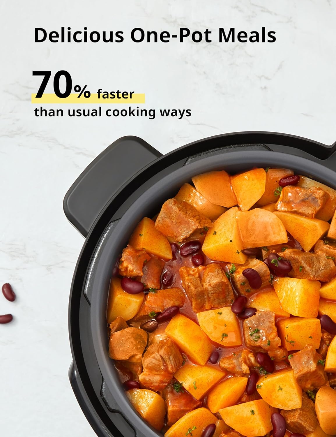 COMFEE’ Pressure Cooker 8 Quart with 16 Cooking Functions, Olla de Presion Non-Stick Pot Yogurt Maker Rice Cooker Slow Cooker Sauté Steamer, Healthy Ceramic Inner Pot