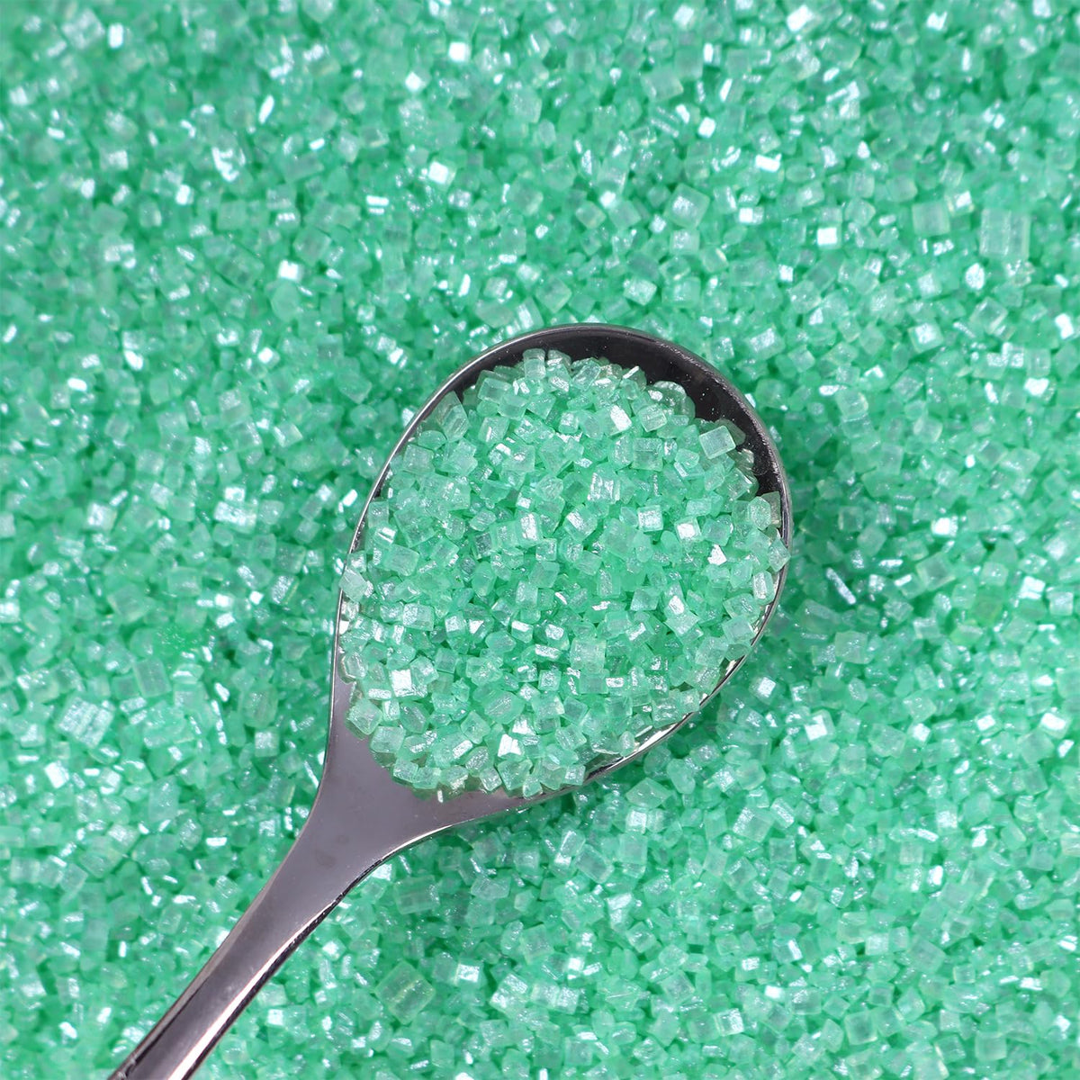 Green Sanding Sugar for Baking Easter Edible Sparkling Sugar Sprinkles Coarse Sugar Crystals for Cake Decoration Cookie Cupcake Topper Ice Cream Topping Supplies 150g/5.3oz