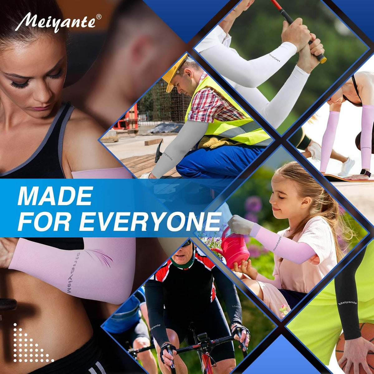 Arm Sleeves for Men Women Work 1 Pair UV Sun Protection UPF Long Sleeves Tattoo Cover Up Sleeves to Cover Arm Sleeves Cooling