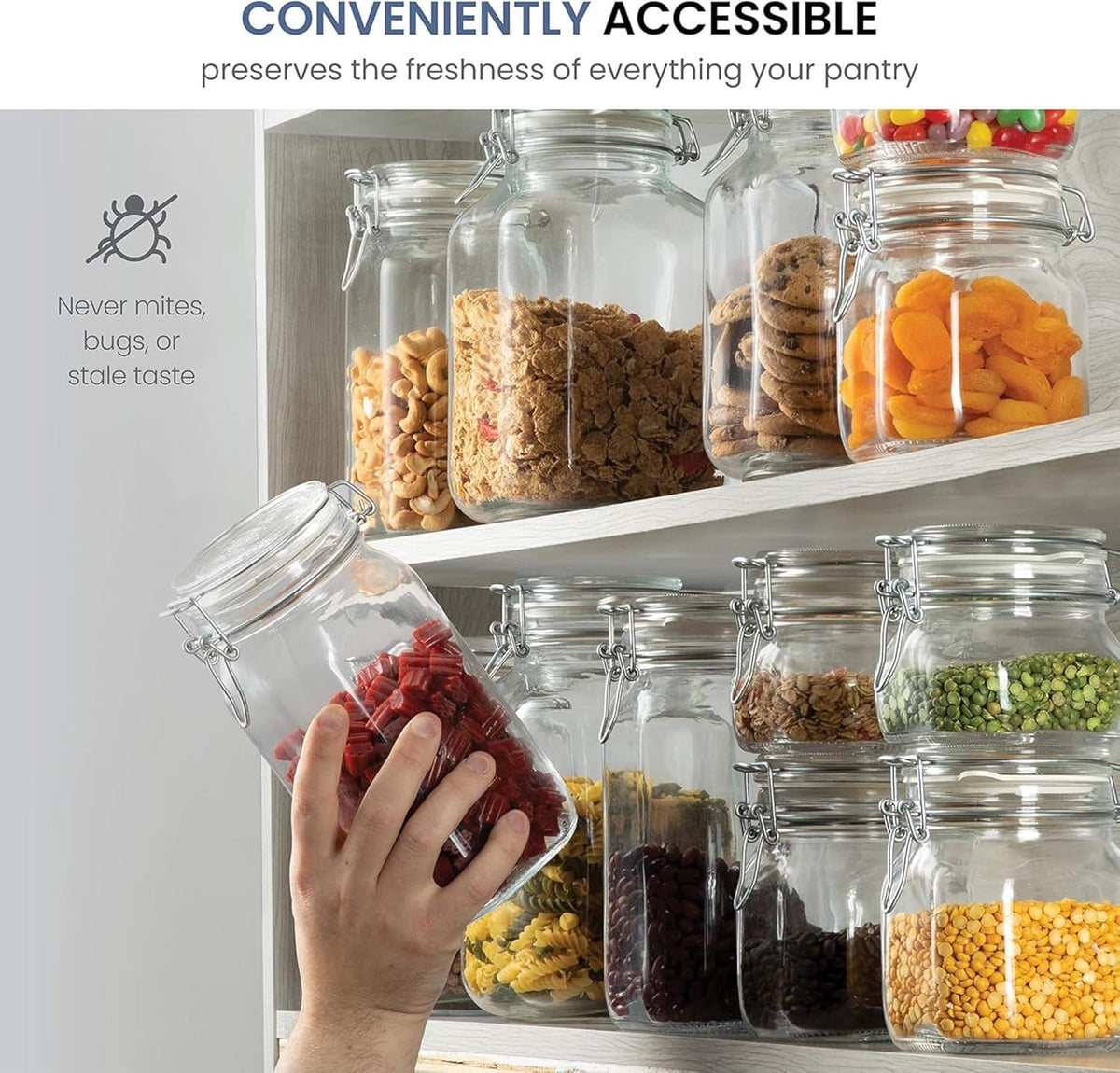 Bormioli Rocco SYNCHKG017035 Fido Glass Canning Jar Italian