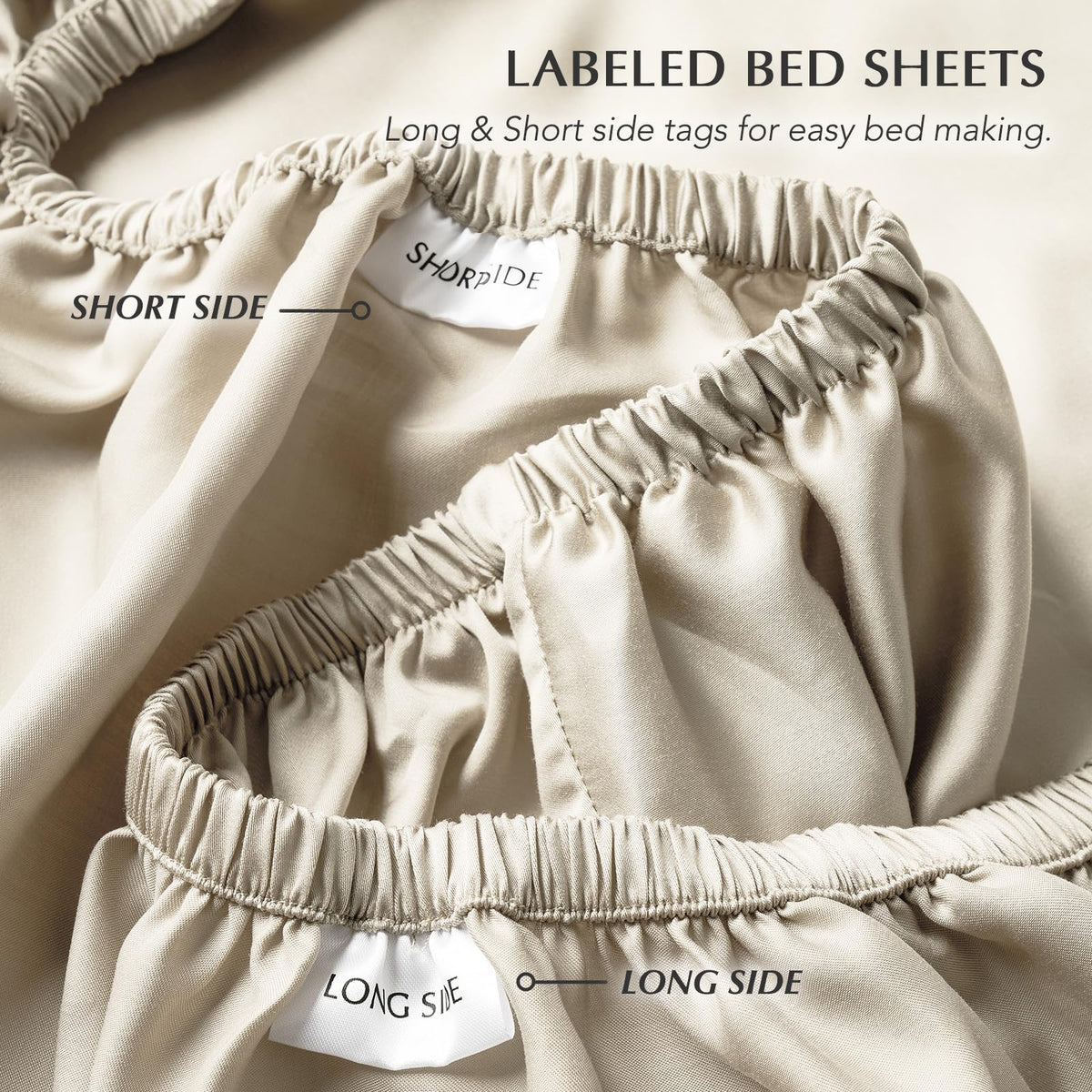 EverGrace Tencel™ Sheet Set, Breathable & Cooling, Queen, Bone