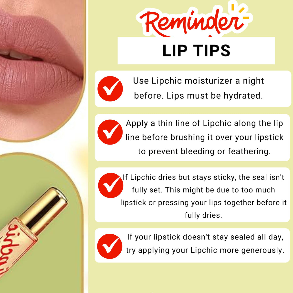 Ella International Lip Chic Clear Lipstick Sealer, Smudge-Proof, 0.25 oz