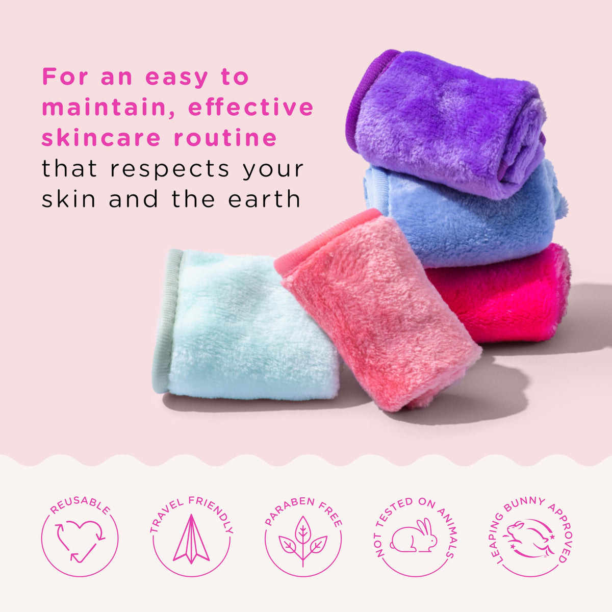 Erase Your Face 10pc Tissue Box Makeup Removing Cloths Set - Blue