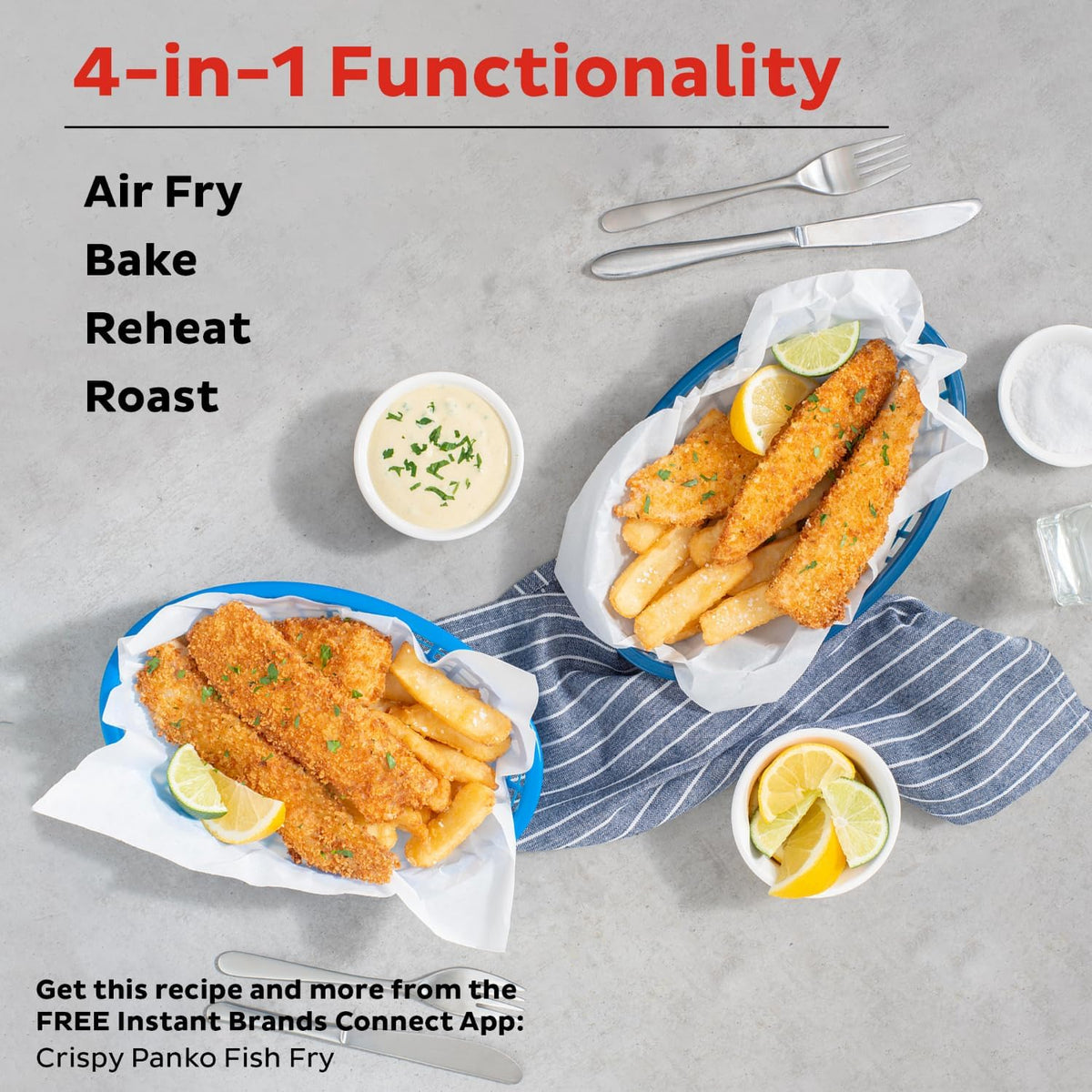 Instant Pot Vortex 5.7QT Air Fryer, Custom Program Options, 4-in-1 Functions, EvenCrisp Technology that Crisps, Roasts, Bakes and Reheats, 100+ In-App Recipes, from the Makers of Instant Pot, Black