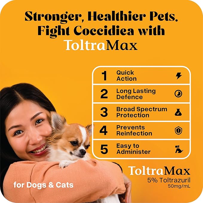 Toltrazuril 5.0% for Horses, Dogs, Cats, 1/2 Gallon, for Non-Food Chain Animals, Peanut Butter