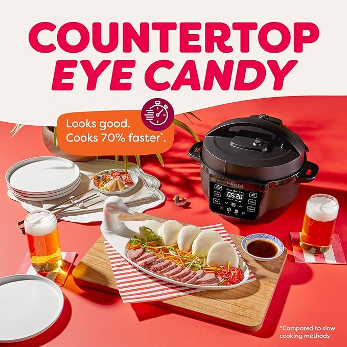 Instant Pot 4QT RIO Mini 7-in-1 Multi-Cooker, Pressure Cooker, Slow cook, Sauté, Steam, Rice Maker, Yogurt, & Warmer, Black, 4 Quarts