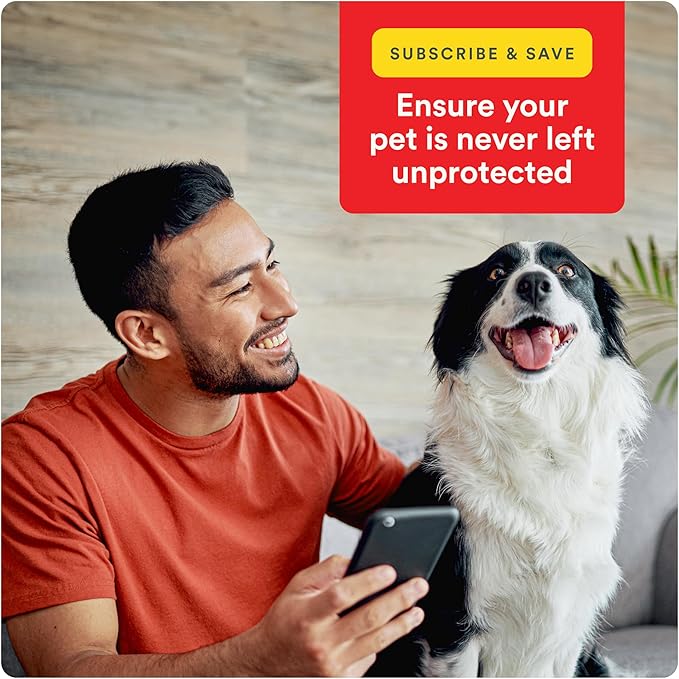 Ultra Flea and Tick Prevention for Dogs - Dog and Puppy Treatment and Control - Mosquito Repellent - XL, Fast Acting Waterproof Topical Drops, 6 Month Supply