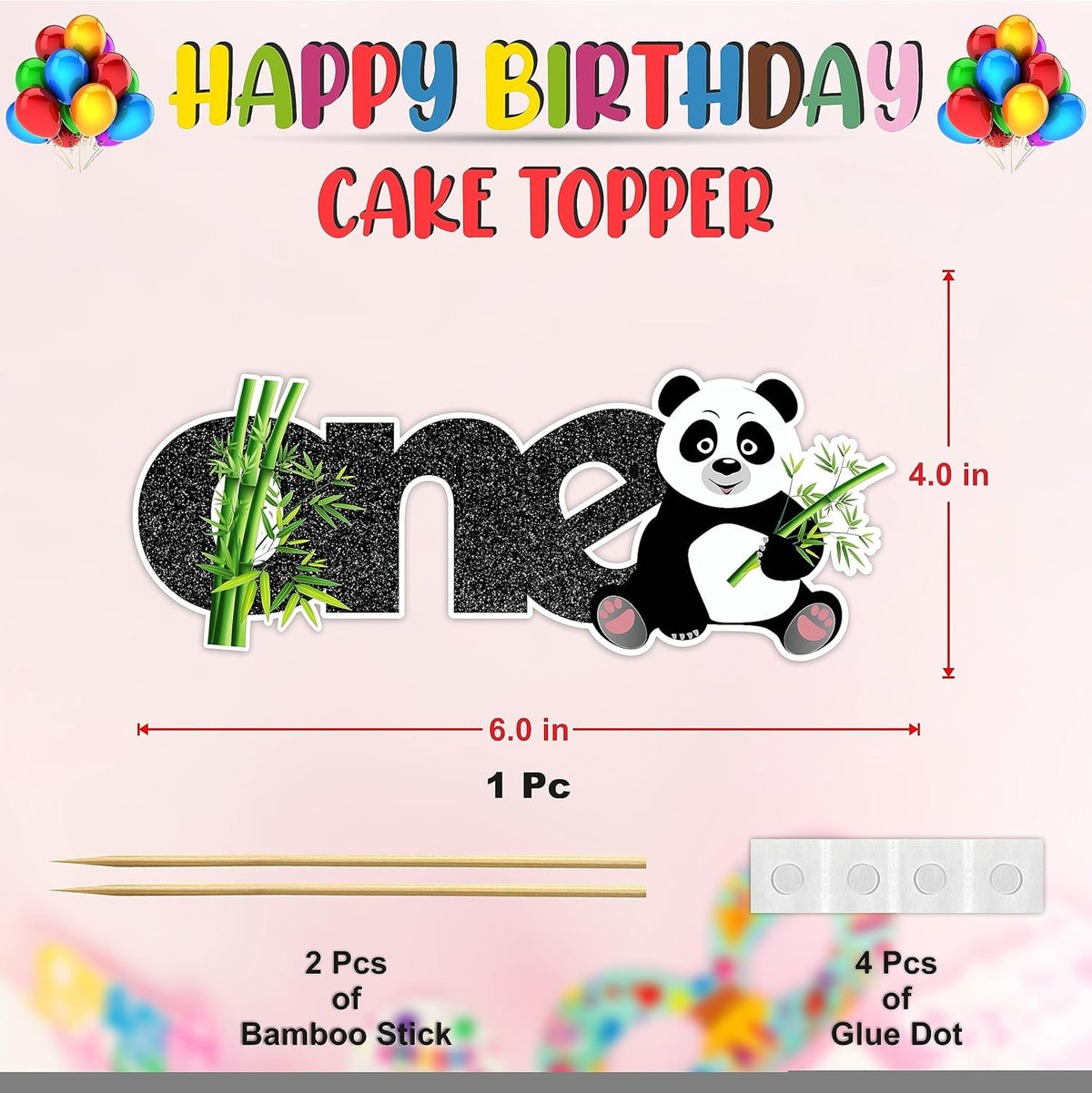 Seyal® Panda One Cake Topper