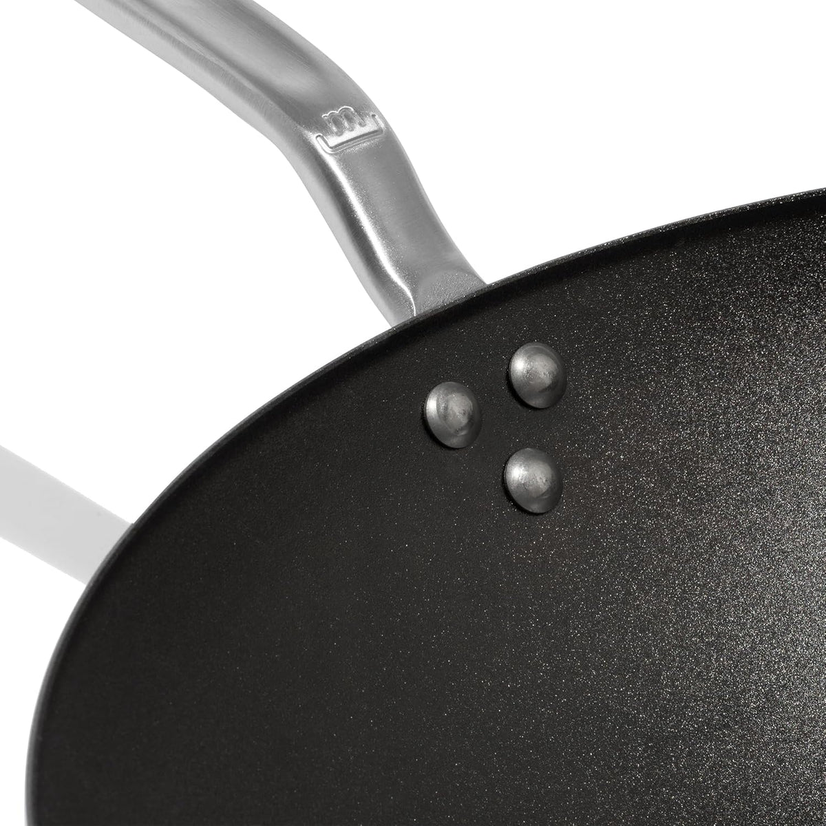 Made In Cookware - 13" Seasoned Carbon Steel Wok - (Like Cast Iron, but Better) - Professional Cookware - Crafted in Sweden - Induction Compatible