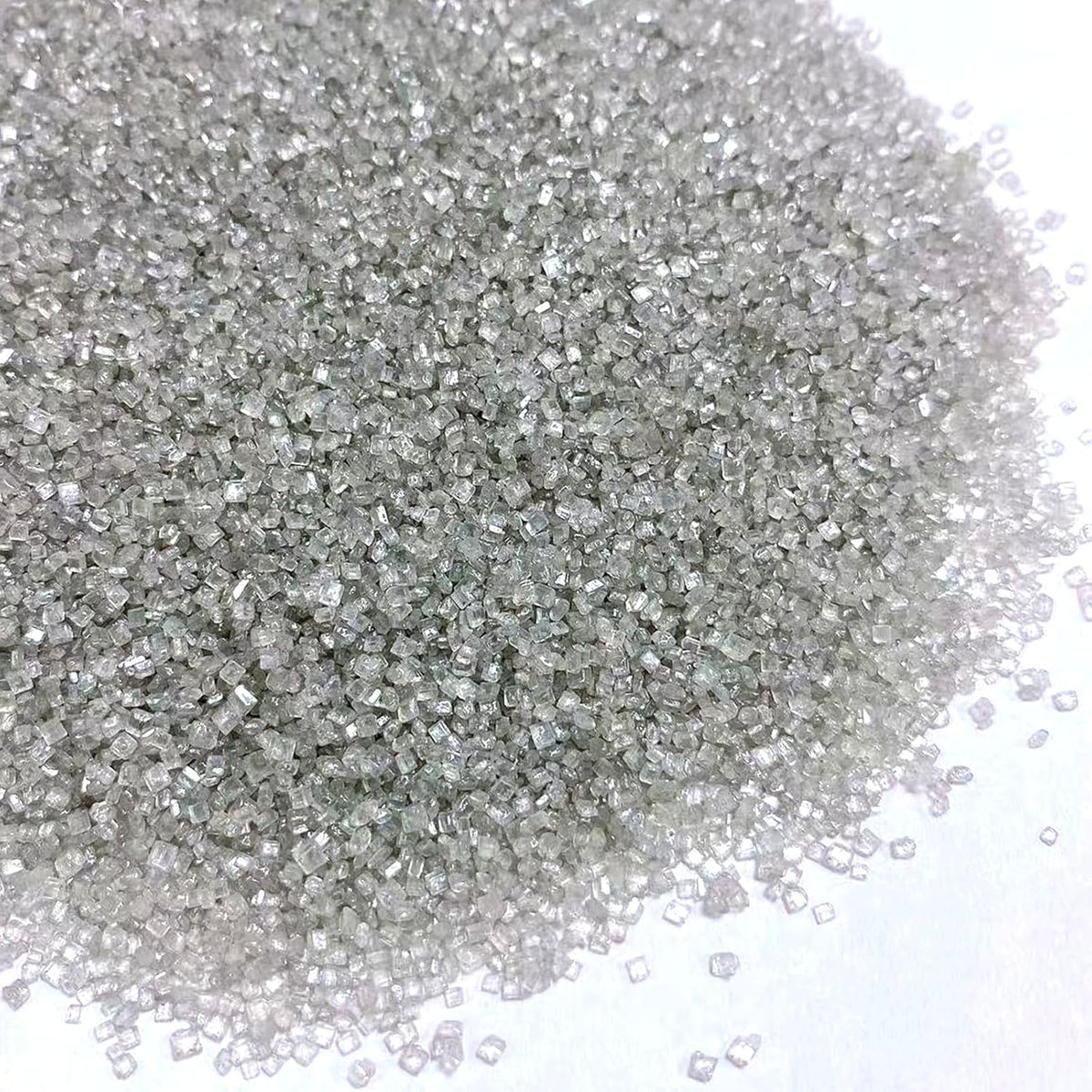 Sentovac Sliver Sanding Sugar for Baking Edible Sparkling Sugar Sprinkles Coarse Sugar Crystals for Baking Topping Cake Cookie Cupcake Topper Ice Cream Decoration Supplies 3.2 OZ