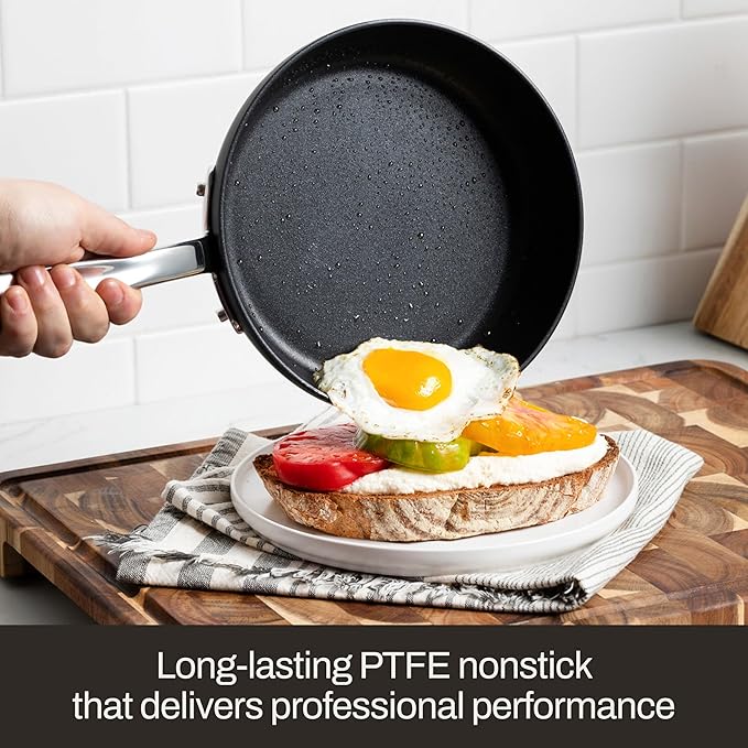 All-Clad HA1 Expert Hard Anodized Nonstick Square Grill Pan For Stovetop 11x11 Inch Oven-Safe Up to 500°F, Grilling, Professional Cookware, Dishwasher-Friendly, Oven-Safe Up to 500°F, Black