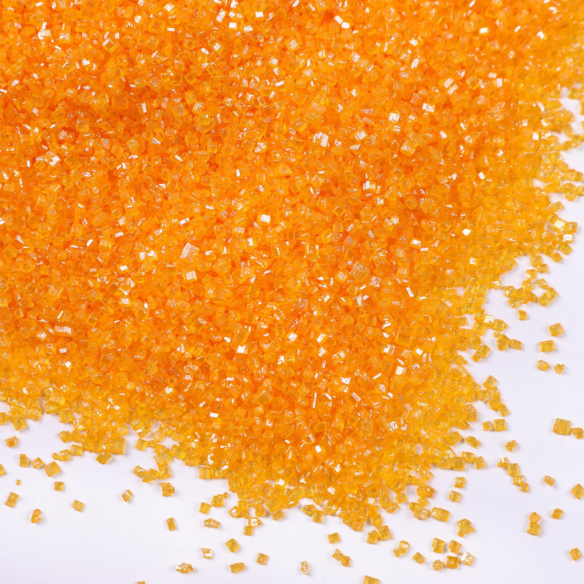 Orange Sanding Sugar for Baking Edible Sparkling Sprinkles Coarse Sugar Crystals for Easter Cake Decoration Cookie Cupcake Topper Ice Cream Topping Supplies 150g/5.3oz