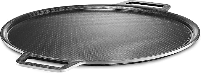 HexClad Hybrid Nonstick Pizza Steel for Pizzas and Flatbreads Up to 14", Dishwasher-Friendly, Oven and BBQ-Safe Up to 900°F