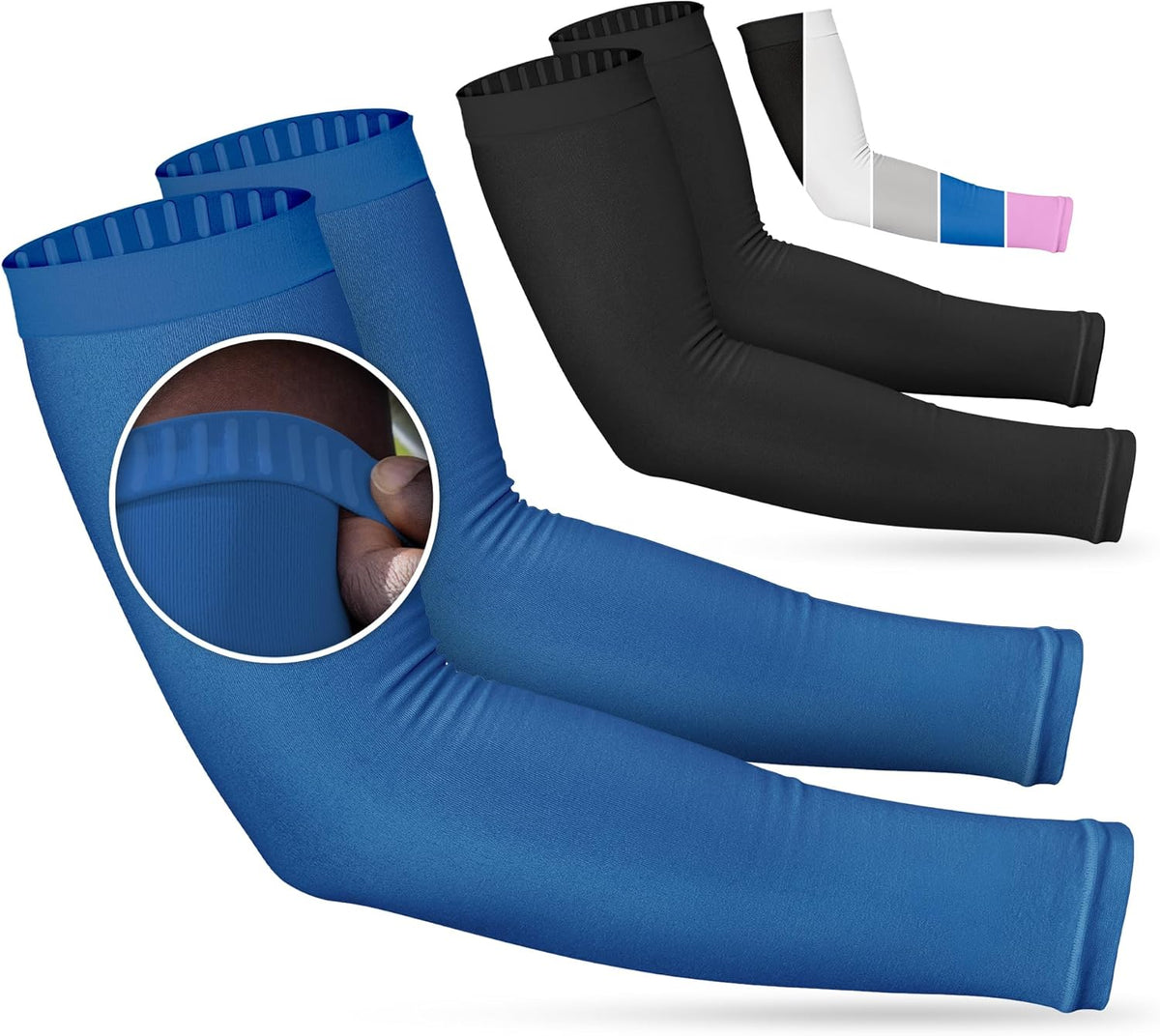 SportsTrail Cooling Arm Sleeves for Men & Women – Breathable, UV Sun Protection, Sports Arm Sleeves for Women, Men & Youth
